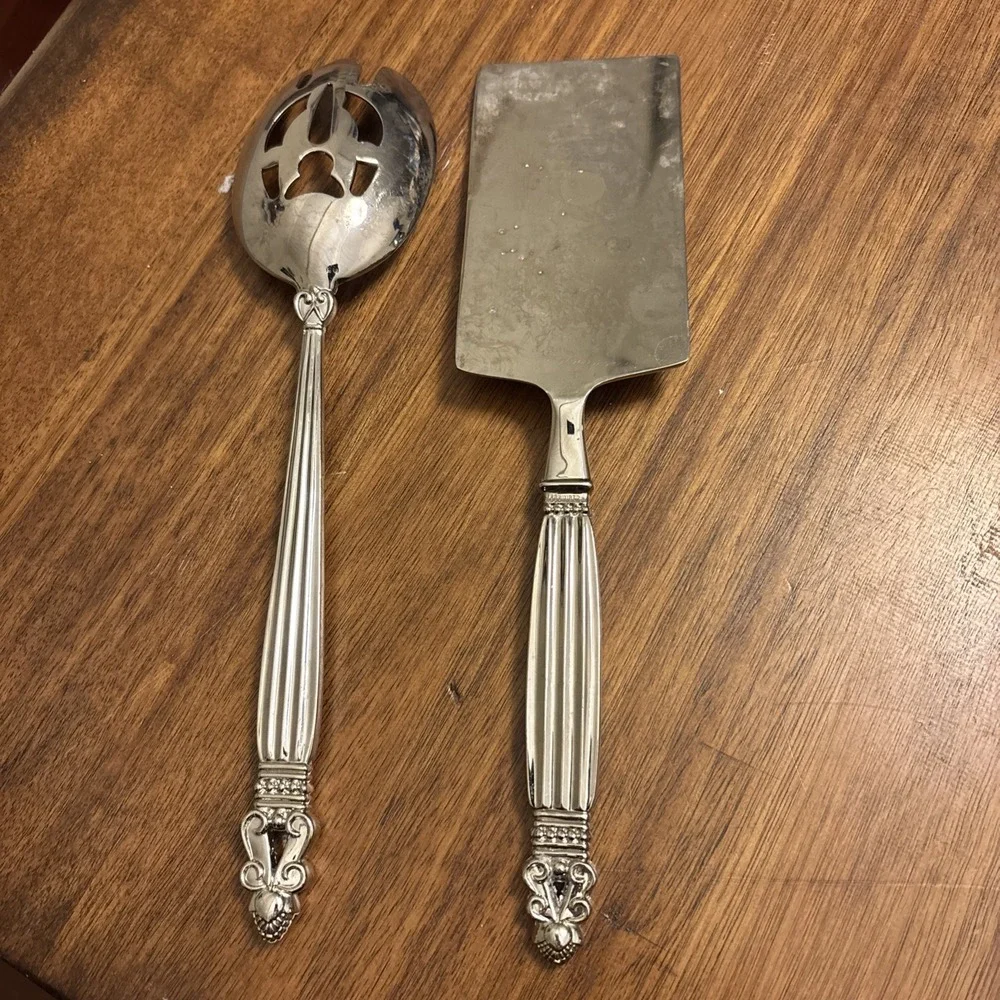 Godinger Olde Copenhagen Silver plate Hostess Serving Pieces - Lot Of 2